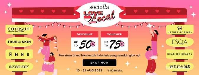 Promo Skincare & Makeup Lokal di Sociolla, Diskon s/d 50% Berlaku 15-21 Agustus 2022