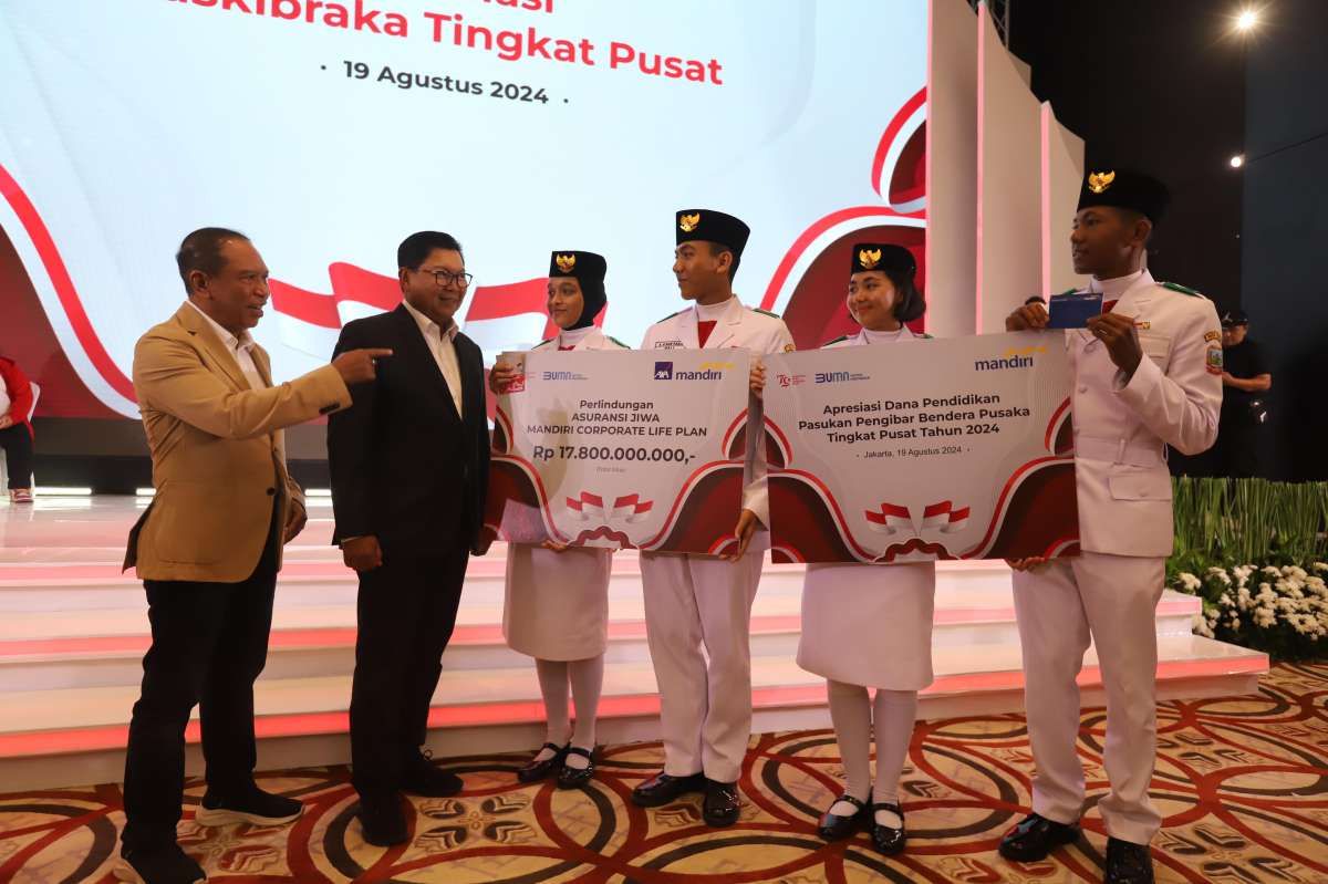 Bank Mandiri Apresiasi Anggota Paskibraka Pusat