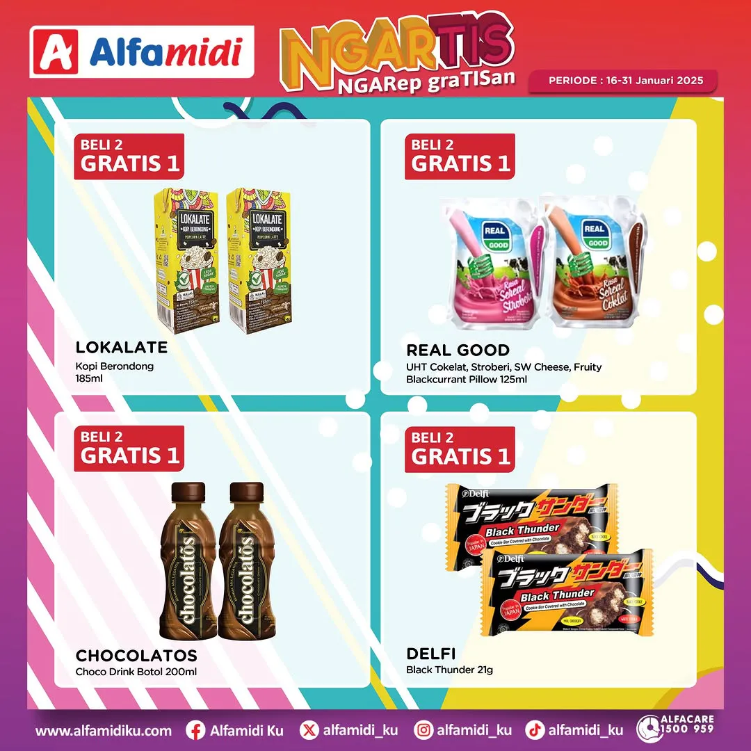 Promo Alfamidi Ngartis (Ngarep Gratisan) Periode 16-31 Januari 2025