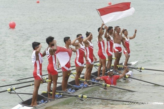 Asian Games, tim dayung putra sumbang emas ke-9 bagi Indonesia