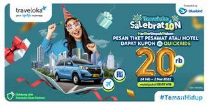 Promo Traveloka QuickRide 24 Februari - 2 Maret 2022, Dapatkan Kupon Diskon Rp 20.000
