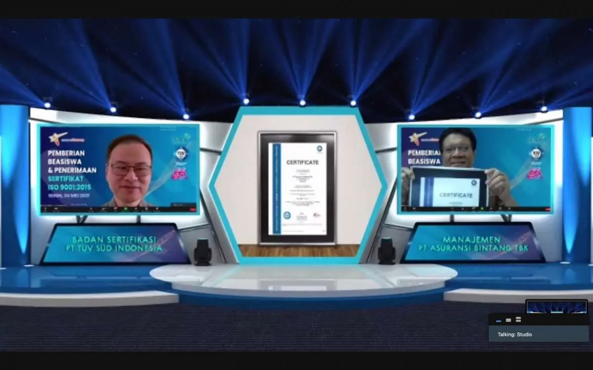 Tingkatkan manajemen mutu, Asuransi Bintang kantongi Sertifikasi ISO 9001:2015