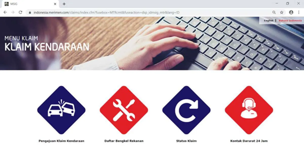 Asuransi MSIG meluncurkan fitur klaim online asuransi kendaraan bermotor