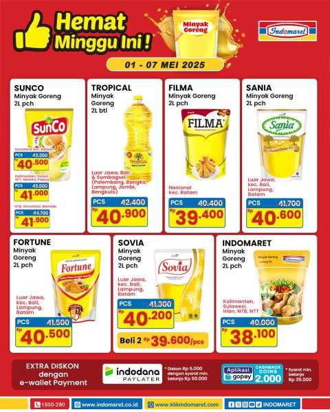 Promo Minyak Goreng di Indomaret 1-7 Mei 2025 Hemat Minggu Ini