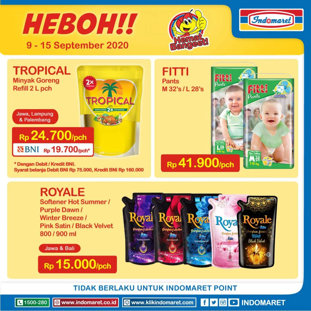 Promo Indomaret Harga Heboh paling anyar, 10 September 2020!