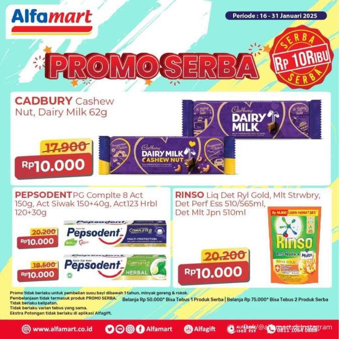 Promo Alfamart 16-31 Januari 2025 Serba Rp 10.000 