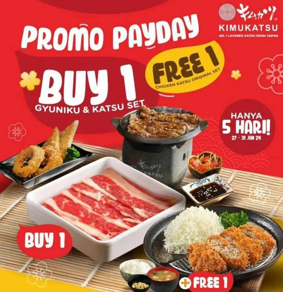Promo Payday Kimukatsu, Buy 1 Get 1 free