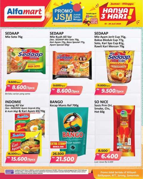 Promo JSM Alfamart 18-20 Juli 2025