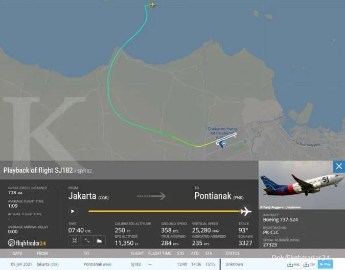 Indonesian plane feared to have crashed with 62 aboard