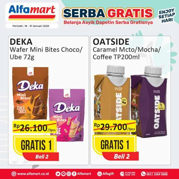 Promo Alfamart Serba Gratis Periode 16-31 Januari 2025