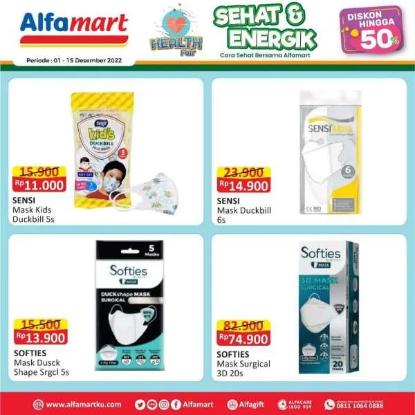 Promo Alfamart Health Fair Diskon s/d 50% Periode 1-15 Desember 2022