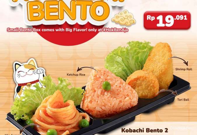 Promo HokBen Menu Baru Harga Hemat, Kobachi Bento Cuma Rp 19.000-an 