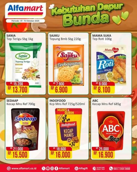 Promo Alfamart Kebutuhan Dapur Periode 1-15 Oktober 2025