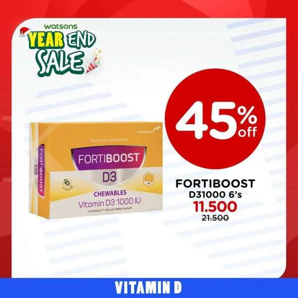 Promo Watsons Year End Sale Edisi Vitamin 23 Desember 2021-2 Januari 2022