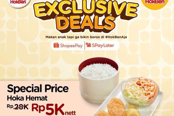 Promo HokBen x ShopeePay dan SPayLater, Cuma Rp 5.000 Berakhir Hari Ini 5 Mei 2025