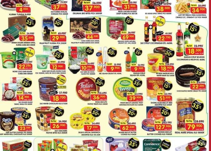 Promo JSM Superindo 21-24 Maret 2025, Kurma dan Gery Butter Cookies Diskon 35%