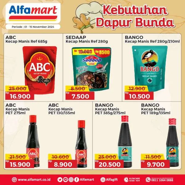 Promo Alfamart Kebutuhan Dapur Periode 1-15 November 2024