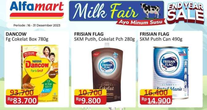 Promo Alfamart Milk Fair Terbaru Desember, Promo Paling Murah Berakhir 2 Hari Lagi