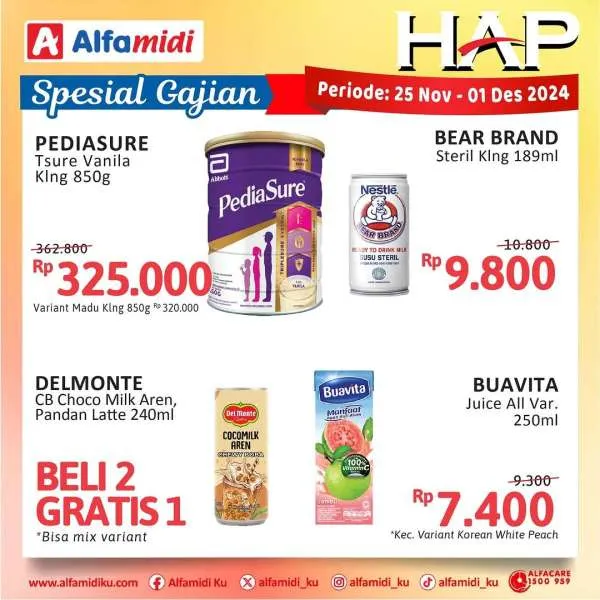 Promo Alfamidi Hemat Satu Pekan Periode 25 November-1 Desember 2024