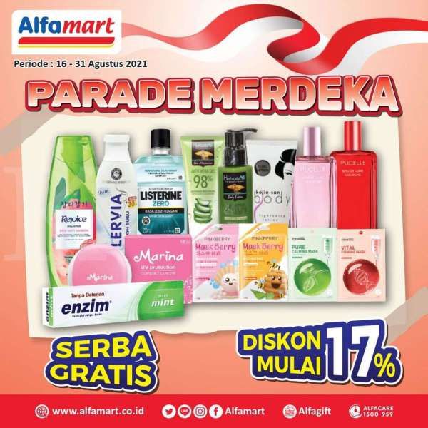 Promo Parade Merdeka Alfamart s/d 31 Agustus 2021, Masker Wajah Korea Beli 1 Gratis 1