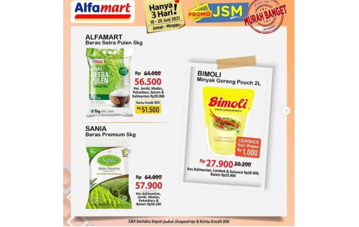  Promo JSM Alfamart diskonan akhir pekan, 18-20 Juni 2021! 