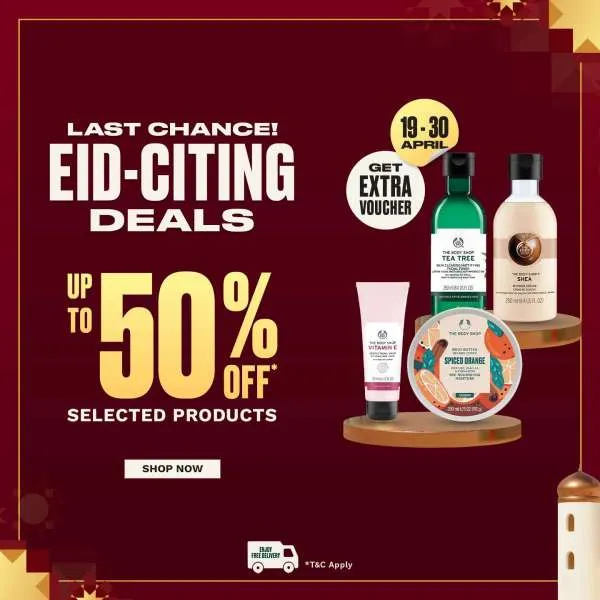 Promo The Body Shop Eid-Citing Deals Periode 19-30 April 2023