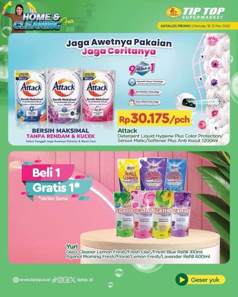 Promo Tip Top Supermarket 16-31 Mei 2025 Spesial Home and Cleaning