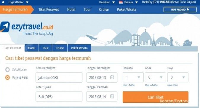 Ezytravel akan jual asuransi secara online
