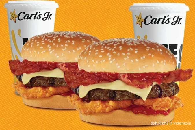 Promo Carls Jr 10-15 Mei 2023, Beli 1 Gratis 1 Western Beefbac Cheeseburger