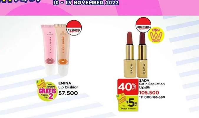 Promo Watsons Beauty Deals Diskon s/d 70% Periode 10-13 November 2022