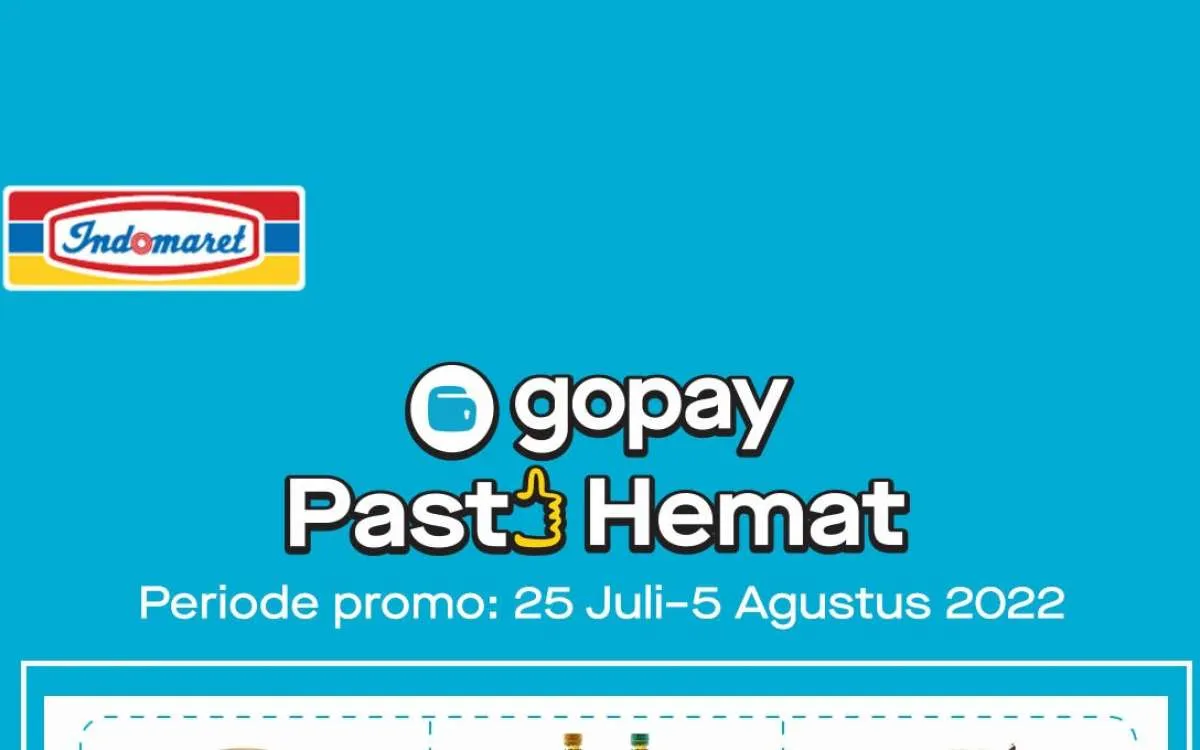 Promo Kebutuhan Sehari-hari Lebih Hemat via Gopay di Indomaret sampai 5 Agustus 2022