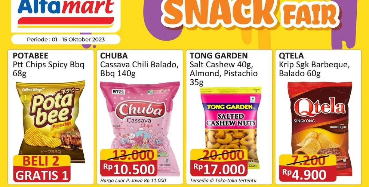 Promo Alfamart Terbaru 11 Oktober 2023, Beli Snack Lebih Murah hingga Akhir Pekan