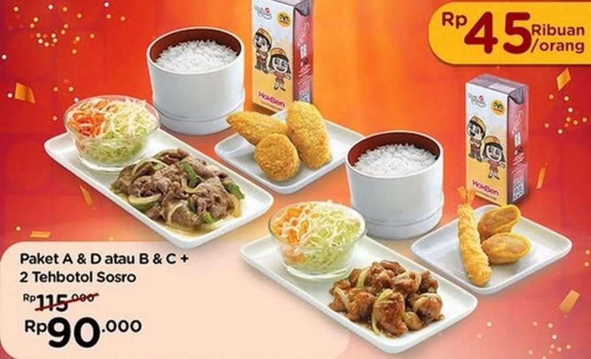 Promo HokBen Payday 30 April 2025, Makan Berdua Spesial Dine In Berakhir Hari Ini