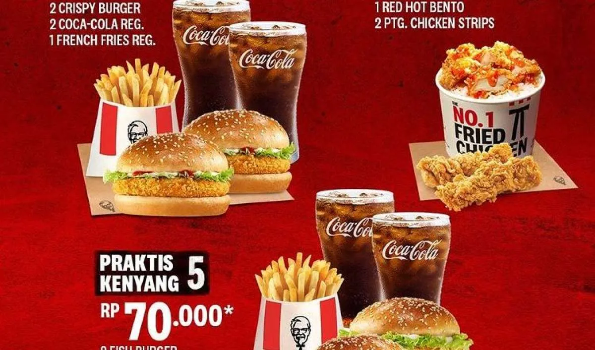 Promo KFC Terbaru di Juni 2022, Beragam Kombo Praktis Kenyang & Gratis Coca-Cola
