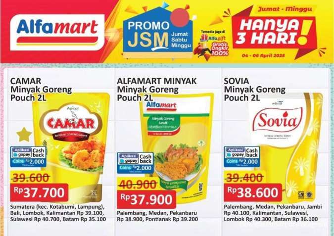 Promo Minyak Goreng Weekend 4-6 April 2025, Harga Berbeda di Setiap Wilayah