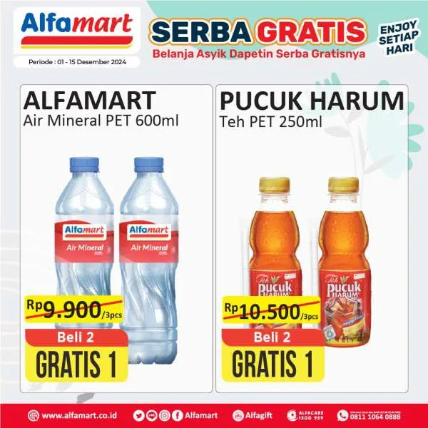 Promo Alfamart Serba Gratis Periode 1-15 Desember 2024