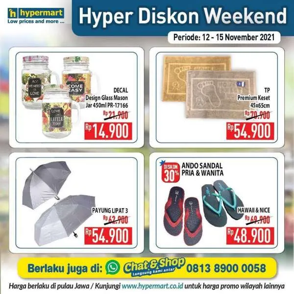 Promo Hypermart Hyper Diskon Weekend 12-15 November 2021