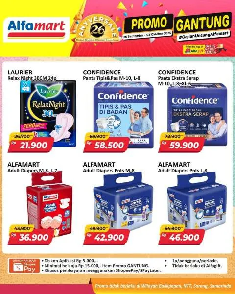 Promo Alfamart Gantung Periode 26 September-2 Oktober 2025