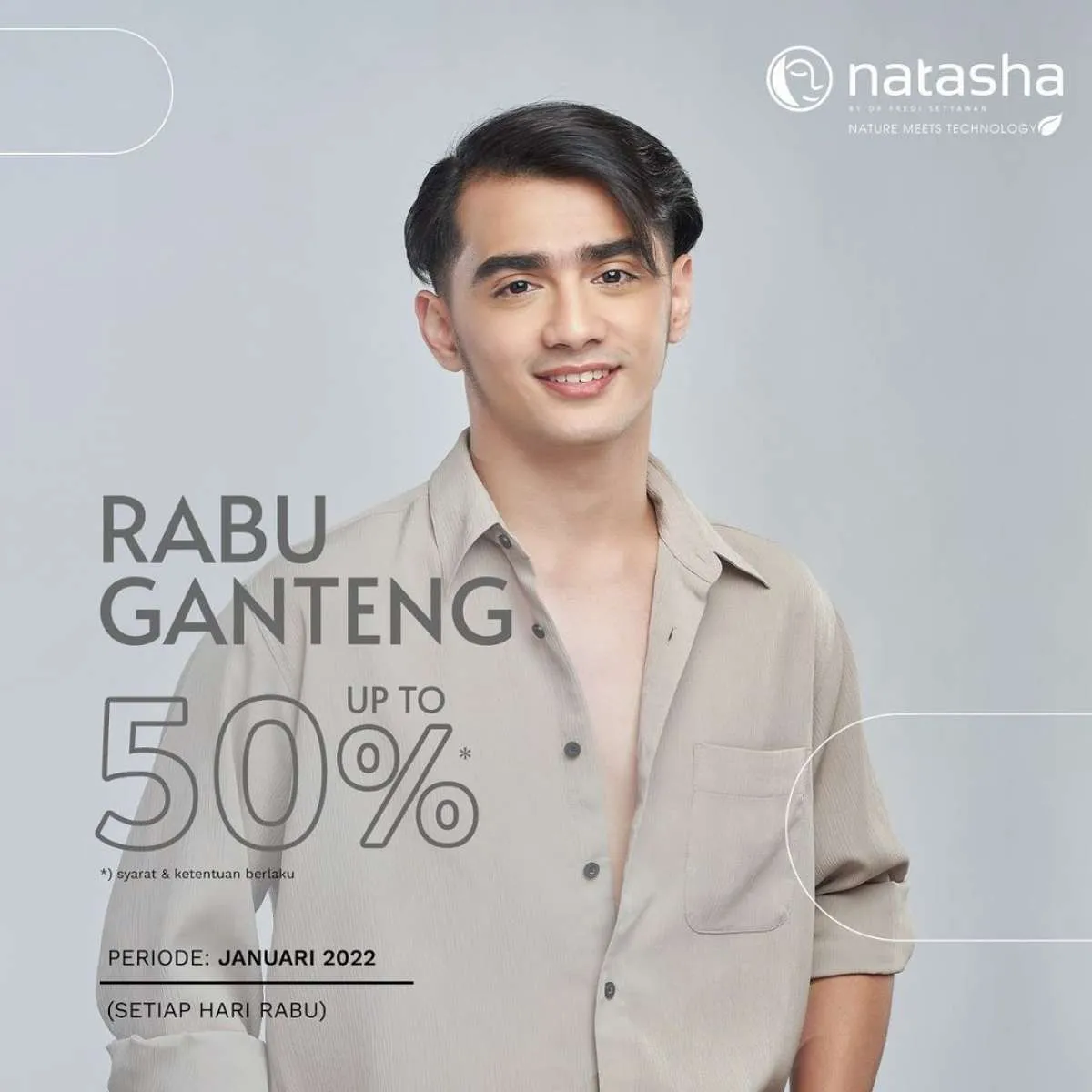 Promo Rabu Ganteng di Natasha Skin Clinic Center Periode Januari 2022