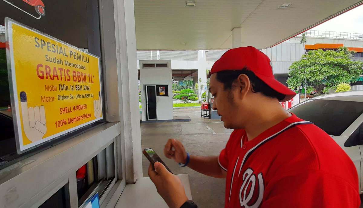 BBM Shell Gratis bagi Pemilih Pemilu 2024