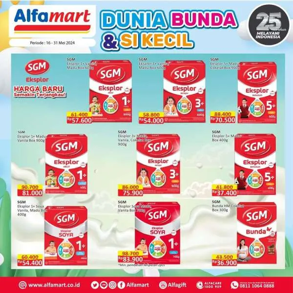 Promo Alfamart Dunia Bunda & Si Kecil Periode 16-31 Mei 2024