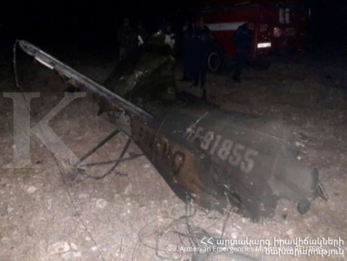 Azerbaijan tembak jatuh helikopter militer Rusia, dua awak tewas