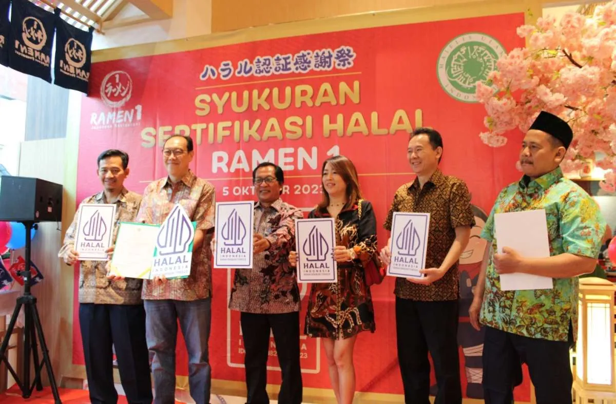 SUCOFINDO Dampingi BPJPH Serahkan Sertifikat Halal untuk Ramen1
