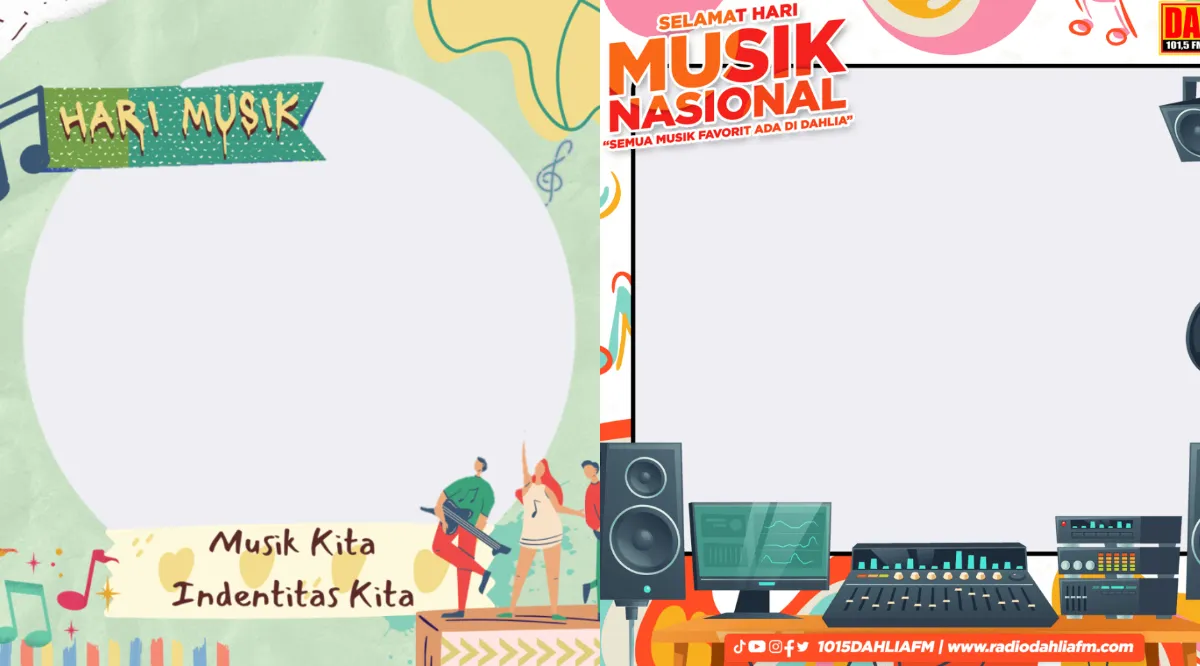 20 Twibbon Hari Musik Nasional 2024, Simpan dan Pakai Bingkai Foto Terkeren 