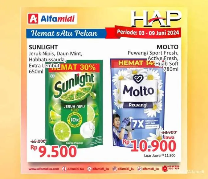 Promo Alfamidi Hemat Satu Pekan Periode 3-9 Juni 2024