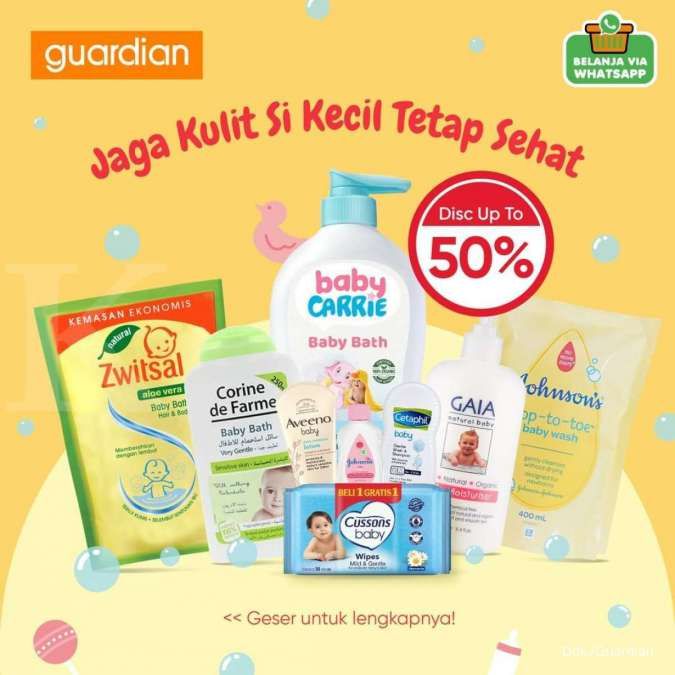 Cek Promo Guardian Terbaru untuk Belanja Hemat Produk Perawatan Kulit Si Kecil
