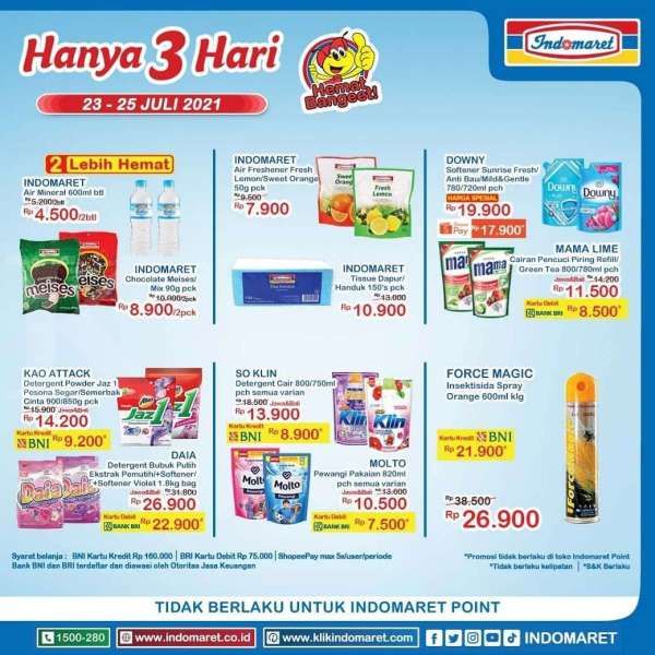 Promo Sabun Muka dan Kebutuhan Harian di Indomaret 23-25 Juli 2021
