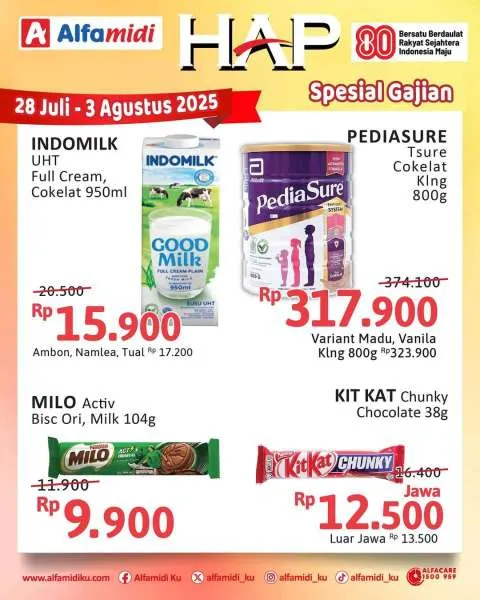 Promo Alfamidi Hemat Satu Pekan Periode 28 Juli-3 Agustus 2025