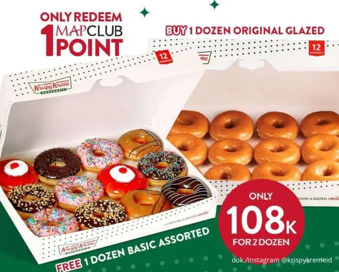 Promo Krispy Kreme 2 Lusin Donat Hanya Rp 108 Ribu, Jangan Sampai Lewat!