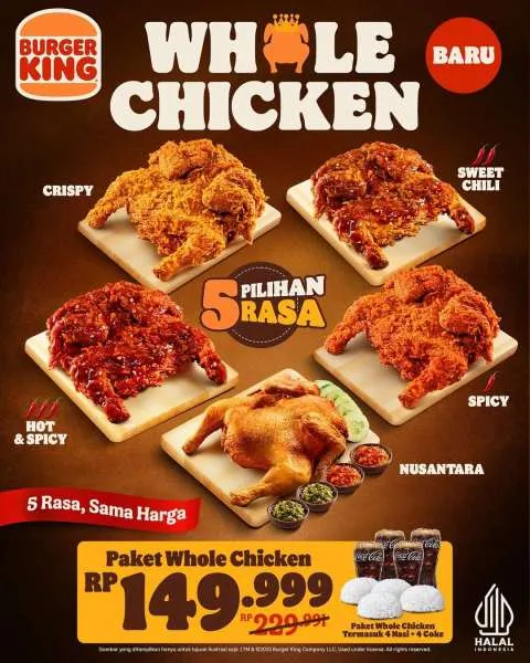 Promo Burger King Whole Chicken